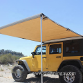 Retractable camping rooftop car roof side awning
